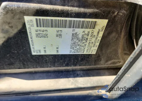 2009 Nissan Altima 2.5 z USA, uszkodzony, nr VIN 1N4AL21EX9N513697